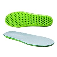 Height Increase Insoles 1/2/3 Cm Up Invisiable Mesh Deodorant Breathable Cushion Shock Absorption Pads Green Color (Color : A1cm, Size : EU39-40(250mm))