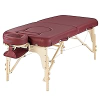 30'' Eva Portable Pregnancy Massage Table for Female Clients and Obese Individuals, Spa Salon Facial Bed for Pregnant Women- Multi Functional (Burgundy)