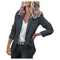 Women's Oversized Blazers Lapel Open Front Long Sleeve Work Office Suit Jacket Coat Blazers & Suit Jackets