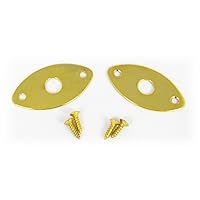 3-pack Gold Ovoid Flat-profile Jack Plates