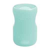 Dr. Brown's Natural Flow Options+ Glass Baby Bottle Sleeves,100% Silicone,9 oz,Wide-Neck,Mint