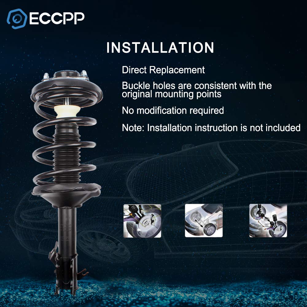 ECCPP Complete Struts Spring Assembly Front Struts Fit for 2001-2005 for BMW 320i/330i/325i2000 for BMW 323Ci/328Ci 1999-2000 for BMW 323i/328i 2001-2006 for BMW 325Ci /330Ci - FOR RWD