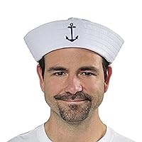 Amscan Set Sail in White Sailor Hats - 3-Pack | Perfect for Nautical Dress-Up & Theme Parties