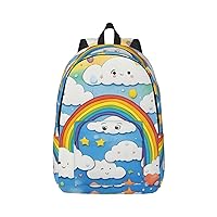 Rainbow Clouds Raindrop Stylish And Versatile Casual Backpack,For Meet Your Various Needs.Travel,Computer Backpack For Men