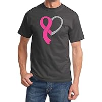 Breast Cancer Awareness T-Shirt Heart Ribbon