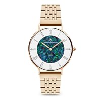 Romano Red Opal Watch - 36MM Rose Gold