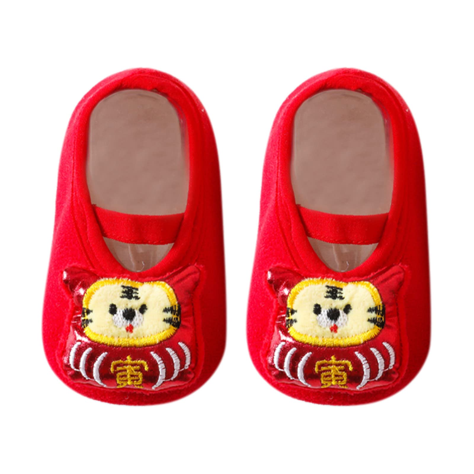 Boys Open Toe Shoes Boys and Girls Cartoon Character Pattern Warm Toddler Shoes Indoor Floor Toddler Shoes Size 8 Boys