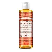 Dr. Bronner’s - Pure-Castile Liquid Soap (Tea Tree, 8 ounce) - Made with Organic Oils, 18-in-1 Uses: Acne-Prone Skin, Dandruff, Laundry, Pets and Dishes, Concentrated, Vegan, Non-GMO