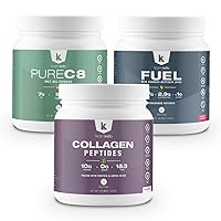 Ultimate Keto Support Bundle: Mixed Berry Exogenous Ketones, Chocolate MCT Oil & Unflavored Collagen Peptides - Energy, Mental Performance & Wellness - Dairy & Gluten-Free, Vegan-Friendly, GMP Certifi