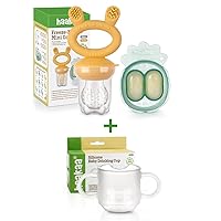 Haakaa Silicone Baby Fruit Food Feeder & Toddler Cup Combo