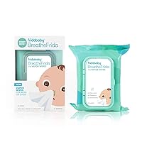 Frida Baby Breathefrida Baby Vapor Wipes for Nose, Chest, Feet | Alcohol Free, Made with Aloe, Vitamin E & Chamomille | 30 Count