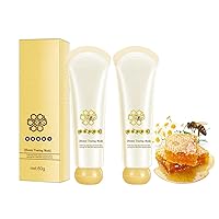 2PCS Honey Mask,Honey Tearing Mask Oil Control Tightens pores， Blackhead Remover Honey Tearing Peel Mask Off Dead Skin Clean Pores Peel Mask