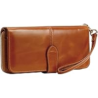 HESHE Leather Crossbody Bags for Women Satchel Purses Wrist Wallets Clutch Purse Work Bag