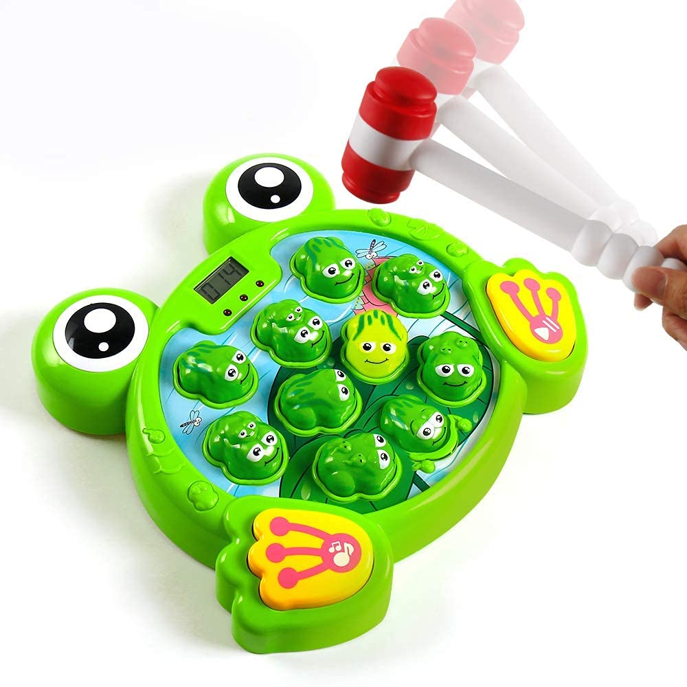 YEEBAY Interactive Whack A Frog Game & Pop Up Animals Toy