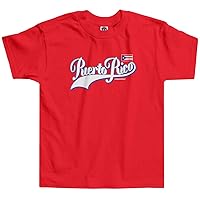 Threadrock Little Boys' Team Puerto Rico (Script) Toddler T-Shirt