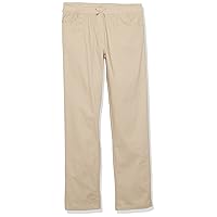 Nautica Girls' Toddler School Uniform Twill Skinny Pants, Comfortable Stretch Material, Wrinkle & Fade Resistant