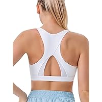 RUNNING GIRL High Impact Sports Bras for Women,Racerback Bra Workout Crop Tops Longline Yoga Bra Push up Plus Size