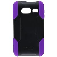 Reiko SLCPC09-HWM920BKPP Premium Hybrid Case with Protective Cover and Kickstand for Huawei Activa 4G M920 - 1 Pack - Retail Packaging - Black/Purple