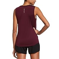 BALEAF Workout Tank Tops for Women Sleeveless Running Loose Fit Yoga Tops Active Shirts Pickleball Sports Gym Exercise