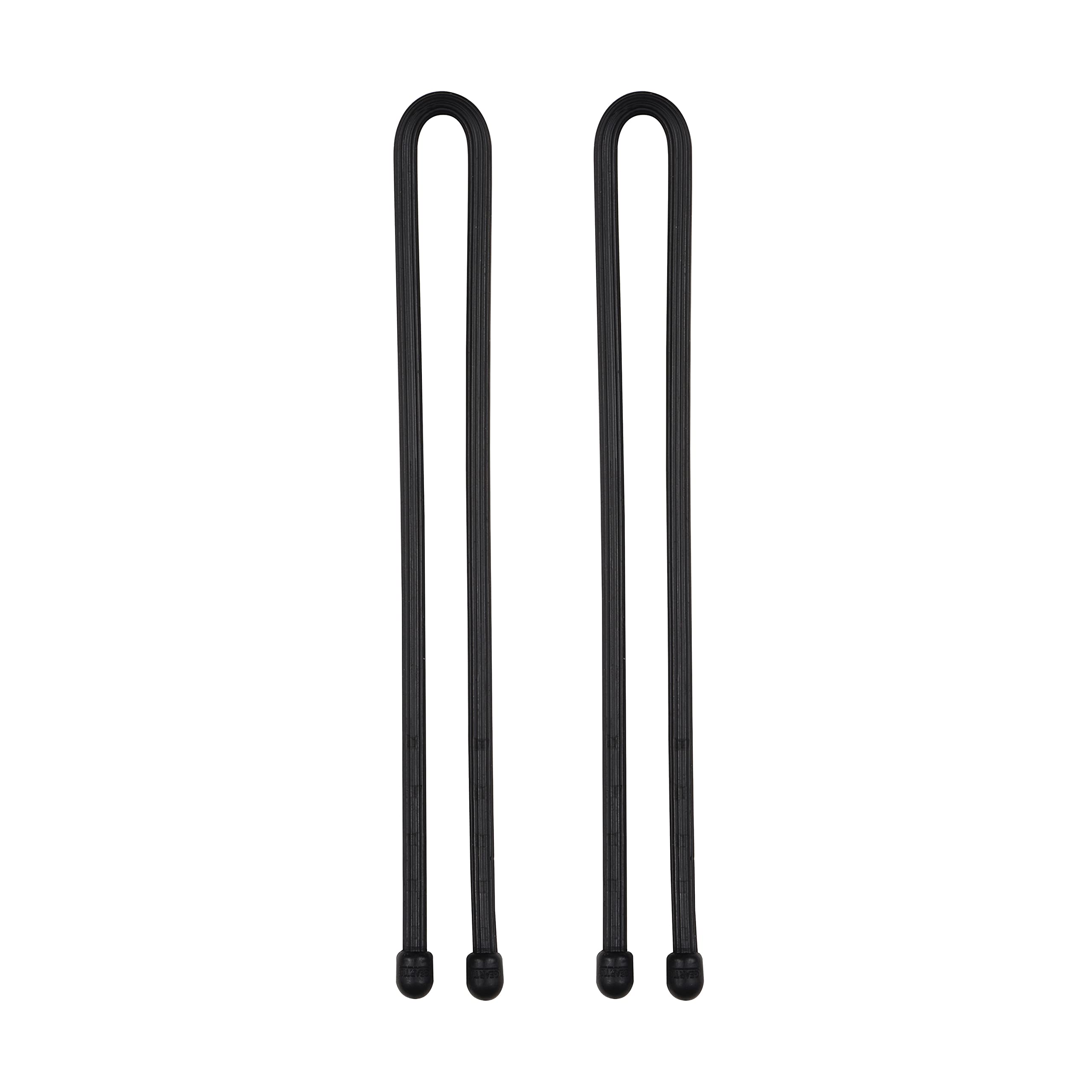 Nite Ize GT12-01-2R3 Original Gear, Reusable Rubber, 12 Inch, Black, 2-Pack, Made in The USA Twist Tie, 2 Count (Pack of 1)