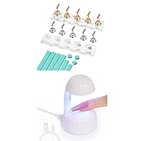 GAOY Mini UV Light for Gel Nails, Single Small Nail Cure Light with 2Pcs Magnetic Nail Stand