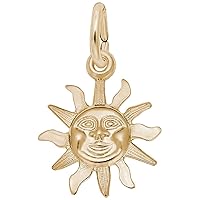 Rembrandt Charms Sun Charm, 10K Yellow Gold