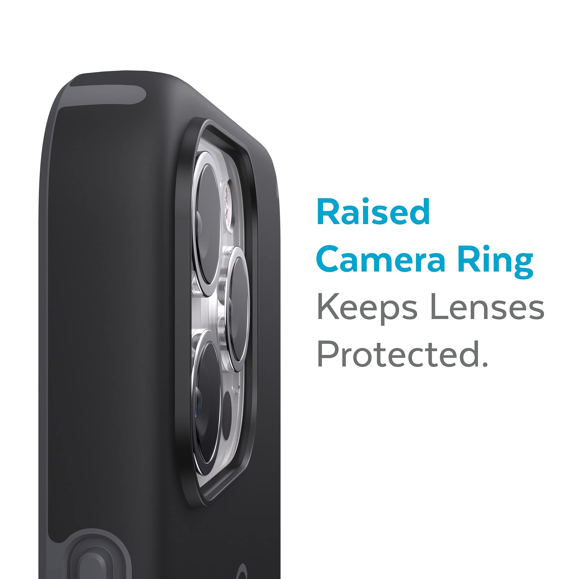 Speck iPhone 13 Pro Max Case- Drop Protection Fits iPhone 12 Pro Max & iPhone 13 Pro Max Cases - Scratch Resistant - Slim Design - Black, Slate Grey, CandyShell Pro
