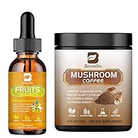 Product Image Mushroom Coffee - Lions Mane Mushroom Powder Instant Coffee and Fruits and Veggies Supplement - Balance of Natural Fruit and Vegetable Vitamins Supplements Liqui