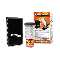 Bird B Gone - Bird-Out Aromatic Bird Repellent Kit - Dispenser & Cartridge - Humane Bird Deterrent Covers 8,000 cu ft (20'x20'x20') - for Patios, Decks, Yards - Easy, Scalable, & Discreet Solution
