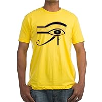 Fitted T-Shirt Egyptian Eye of Horus or Ra - Sunshine, Large
