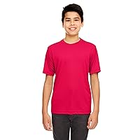 Youth Cool & Dry Basic Performance T-Shirt XS RED