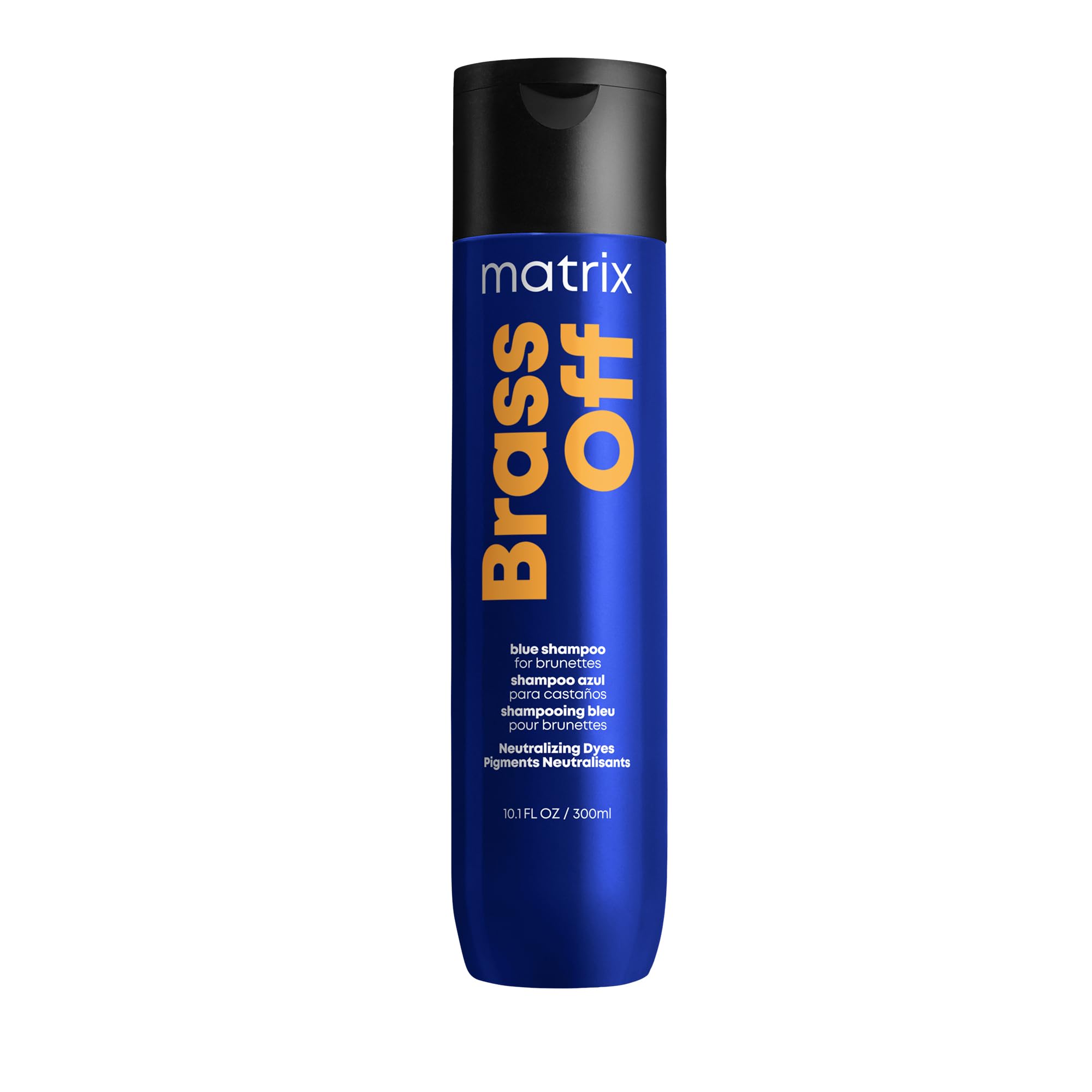 Matrix Brass Off Blue Shampoo | Color Depositing | Refreshes Hair & Neutralizes Brassy Tones | For Lightened Brunettes or Dark Blondes | For Color Treated Hair | Toning Shampoo | Packaging May Vary