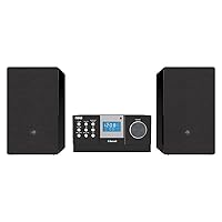 Naxa Electronics CD Home Audio Microsystem with Bluetooth, Black