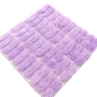 5 Pcs Pompom Bowknot, Soft Fluffy Pom Pom Bow Tie Decorative Bowknot for DIY Hair Accessories Hat Clothing Decoration,Light Purple