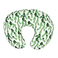 Nursing Pillow Cover, Stretchy Removable Cover for Breastfeeding Pillows, Ultra Soft Comfortable Slipcover for Baby Boy and Girl, Cactus