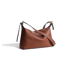[YorEm] TOP FORWARD Cowhide Leather Ladies Shoulder Crossbody Women Trend Quality Tote Bag Solid Genuine Leather Handbag Women's Bag