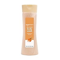 Amazon Basics Silky Smooth Body Wash, Peach & Orange Blossom Scent, 18 Fl Oz