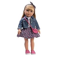 Adora Amazon Exclusive Amazing Girls Collection, 18” Realistic Doll with Changeable Outfit and Movable Soft Body, Birthday Gift for Kids and Toddlers Ages 6+ - Claire Cheetah Chic!