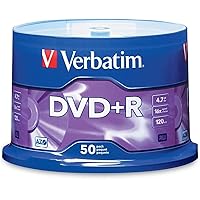 Verbatim DVD+R 4.7GB 4X 50pk Spindle
