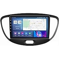 9-Inch Multimedia Radio, 2 Din Multimedia Player Android 12 Car Stereo Radio for Hy-Undai I10 2007-2013, with FM AM 4G 5G WiFi SWC DSP Carplay Car Audio GPS Sat Navigation M400S