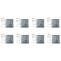 DC Cargo Ultra Secure E Track Plate Installation Kit, 8-Pack | E-Track Rail Mounting Back Plate, Bolts, Nuts, and Washers