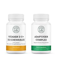 Adaptogen Complex & Vitamin D3+K2 Chewables Bundle