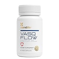 Xtendlife VasQFlow Circulation and Blood Flow Support - Nitric Oxide Supplement to Improve Nitric Oxide, Oxygen Flow, Healthy Blood Pressure & Immunity | 100% Vegan, Non-GMO (90 Count)