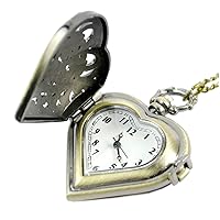 Mens Necklace Gold Pocket Watch para Hombres Steampunk Pocket Watch Roman Chest Watch Mens Pocket Digital Pocket Watch Pocket Watch Necklace Watches Heart Sweater Chain