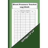 Blood Pressure Tracker Log Book: 6