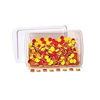 hand2mind Plastic Two-Color Counters, Red and Yellow Counters, Counting Manipulatvies, Math Counters for Kids, Counting Chips, Math Manipulatives, Bingo Chips, Counters for Kids Math (Set of 1000)