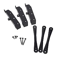 Louvers Hardware Set for Blinds and Shutters, Complete Kit for 11 Boards, Stainless Steel E-Coated Black - DHLH-02