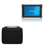 BoxWave Case Compatible with Teguar TRT-4680-08 - Hard Shell Briefcase, Slim Messenger Bag Briefcase Cover Side Pockets - Jet Black