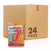 for Pets Nubbies Dental Toys Classic Bone Dental Chew Toy for Dogs | Best Dog Chew Toy for The Moderate Chewers | Reduces Plaque & Tartar Buildup Without Brushing, Peanut Butter, 24 Pack