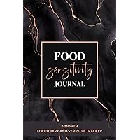 Food Sensitivity Journal: 3-Month Food Diary and Symptom Tracker in 6”x 9” size | Black Marble Food Sensitivity Journal: 3-Month Food Diary and Symptom Tracker in 6”x 9” size | Black Marble Paperback